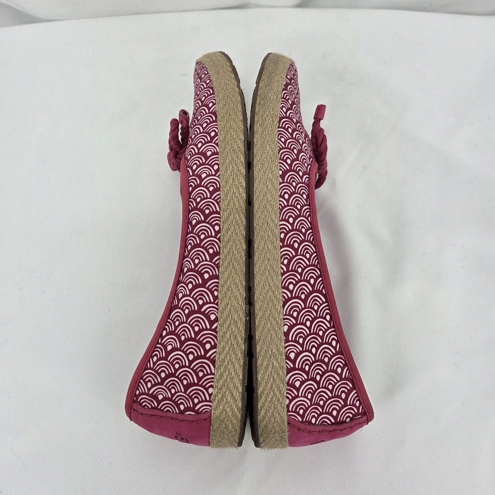Ugg Australia Syleste Scallop Women's Pink Patterned Espadrilles Sz 8 - Picture 9 of 9